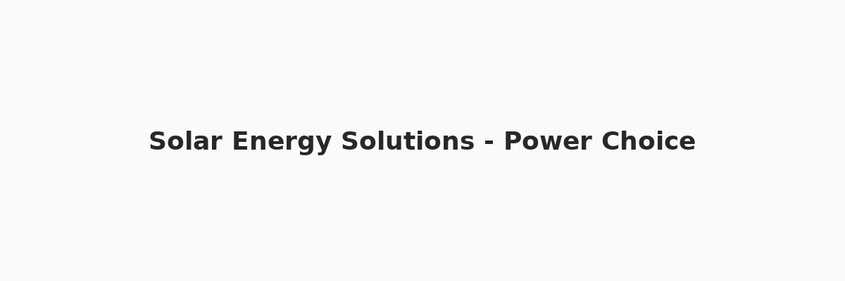 Solar energy solutions