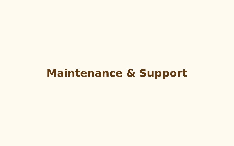 Maintenance services