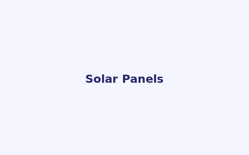 Solar panels